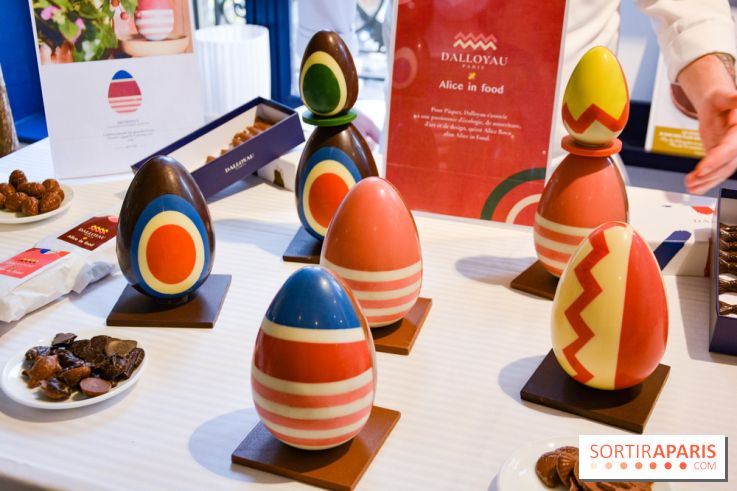 Pâques 2022 : Dalloyau dévoile des oeufs chocolatés arty en collab' avec Alice in Food
