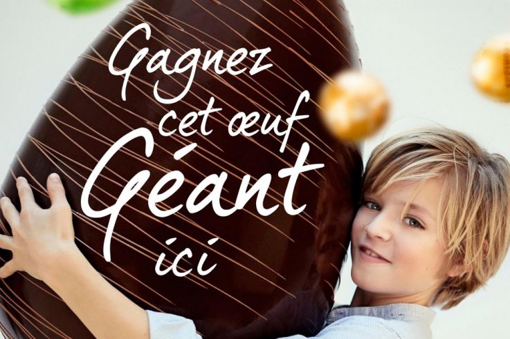 Un oeuf géant à gagner chez Leonidas pour Pâques 2018 ! 