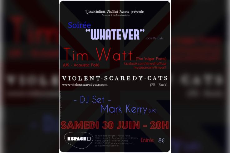 WHATEVER , soirée 100% brit rock