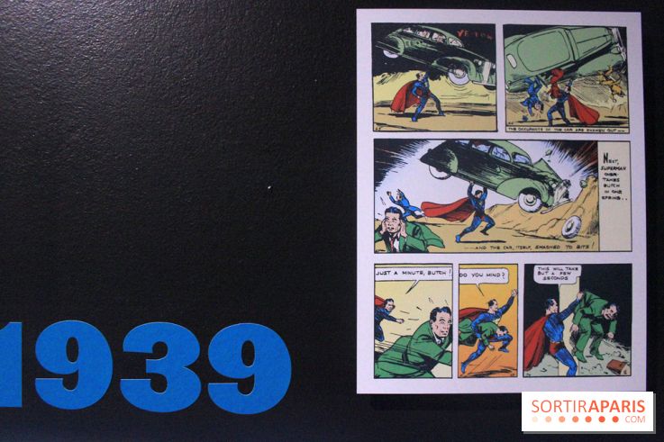 L’Art de DC Comics au Musée Art Ludique - première planche de Superman (1939)