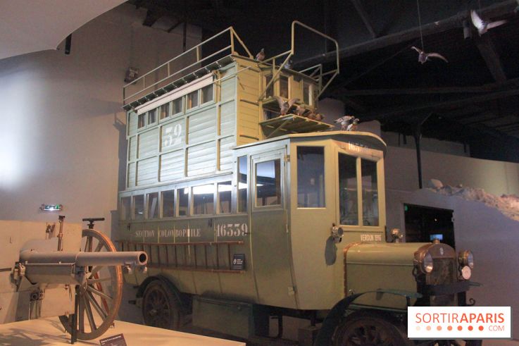 Visuel Musée de la Grande Guerre : camion colombophile
