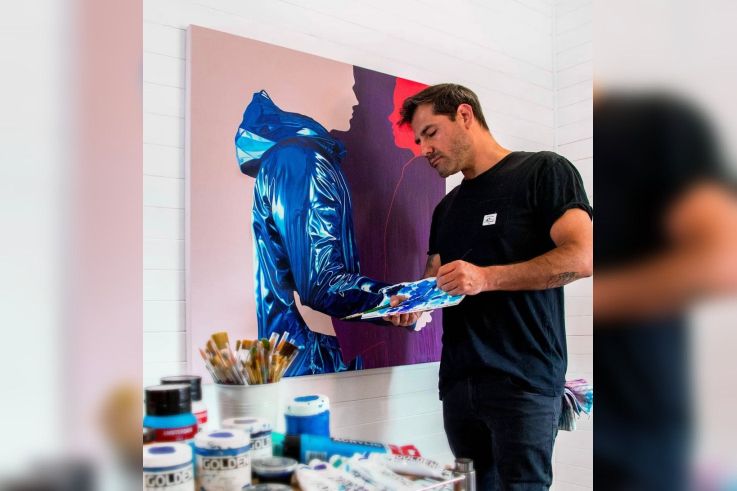 Semaine Live Painting et NFT avec Ruben Carrasco et Sebastian Riffo à la galerie Goldshteyn-Saatort