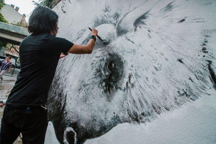 Venez peindre une œuvre avec l'artiste Ruben Carrasco à la Galerie Goldshteyn-Saatort 