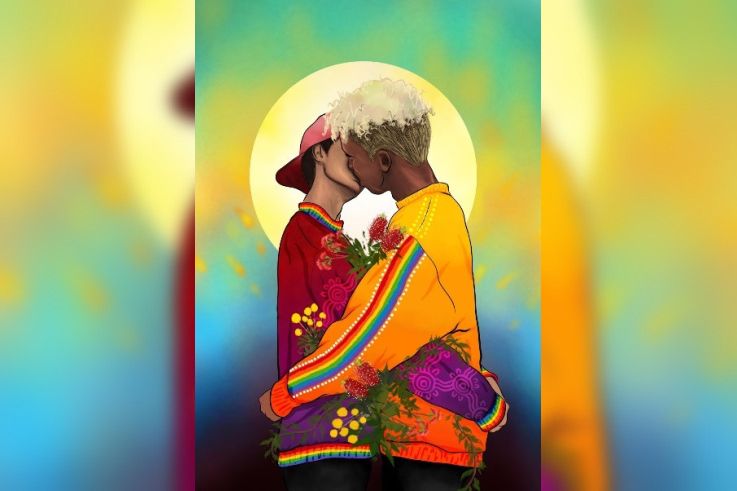 Exposition Blak Rainbow de Dylan Mooney à l'Ambassade d'Australie