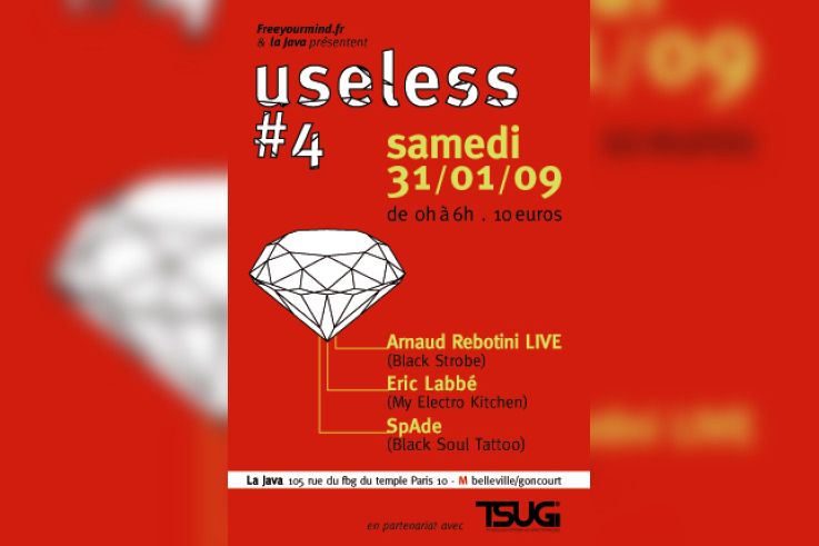 Soirée, Paris, Clubbing, Arnaud Rebotini, Eric Labbé, Spade, Useless, Java