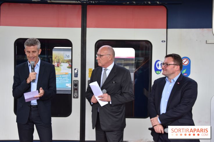 Inauguration du Train des Arts à la gare de l'est
