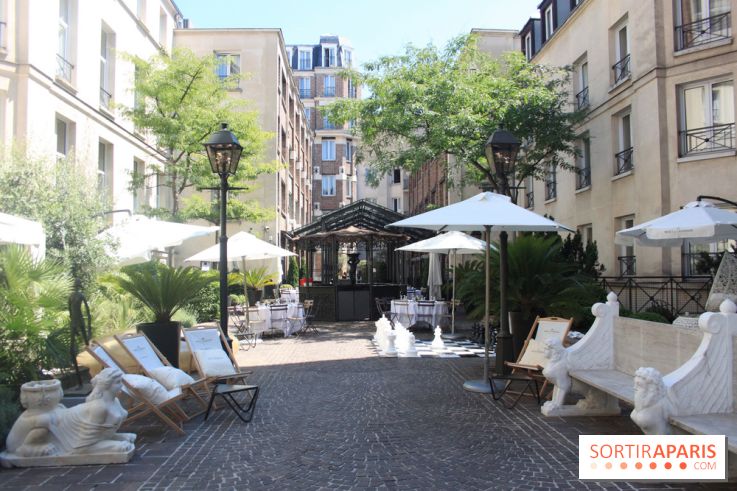 Le restaurant-terrasse des Jardins du Marais