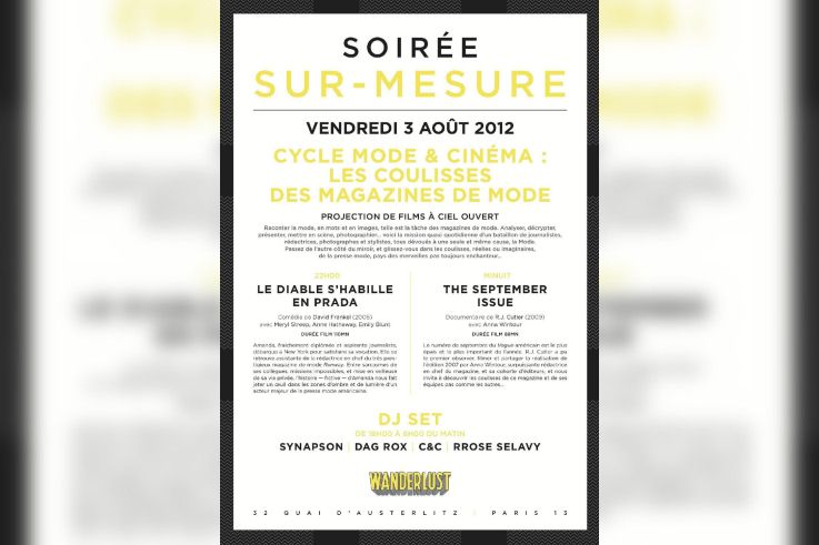 SUR-MESURE : CYCLE MODE ET CINEMA : LES COULISSES DES MAGAZINES DE MODE