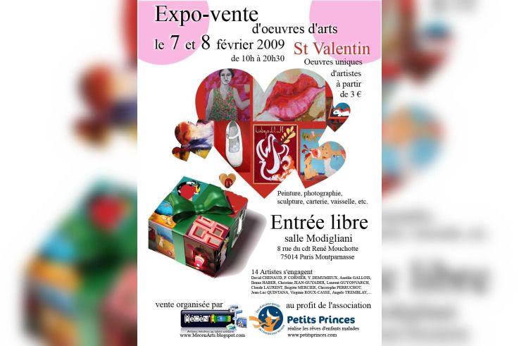 Shopping, Paris, Saint Valentin, Mécénat, Artises, Mécén'art, Petit Prince