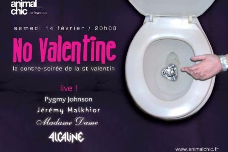 Soirée, Paris, No Valentine, Saint Valentin, Bellevilloise, Animal Chic 
