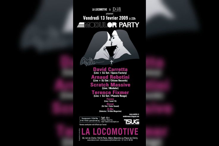 Soirée, Paris, Modulor Party, Locomotive, Arnaud Rebotini, David Carretta, Scratch Massive