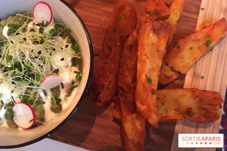 La carte de Victoria Mac Garvey au Maria Magdalena - guacamole/frites de patates douces