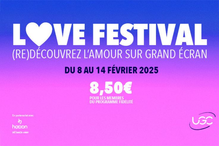 LOVE FESTIVAL UGC : des films romantiques cultes à (re)découvrir au cinéma pour la Saint Valentin