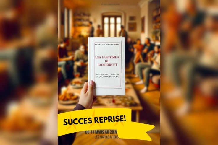 Les Fantômes de Condorcet : une comédie sur l’amitié et la fiction au Théâtre Galabru