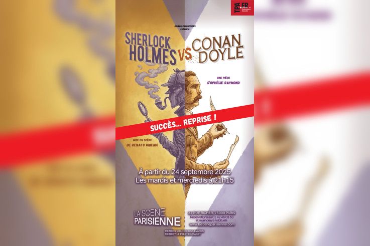 Sherlock Holmes contre Conan Doyle : comédie au Théâtre La Scène Parisienne