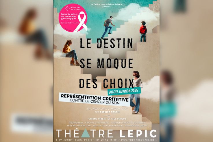 Le destin se moque des choix : pièce caritative au Théâtre Lepic