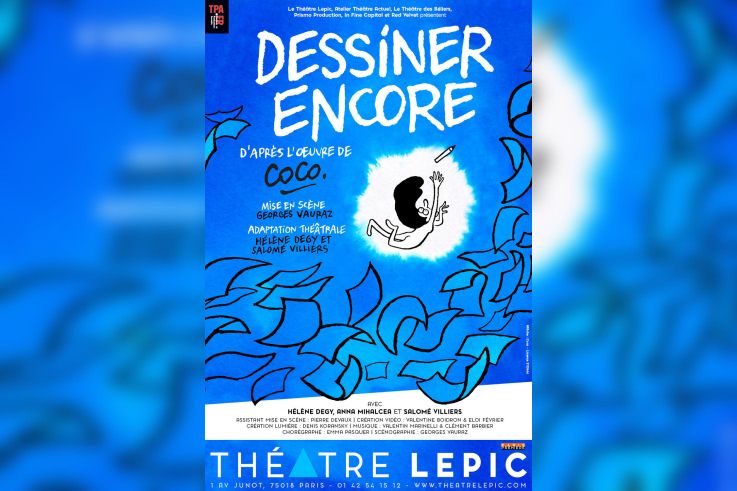 Dessiner encore : adaptation de Coco au Théâtre Lepic
