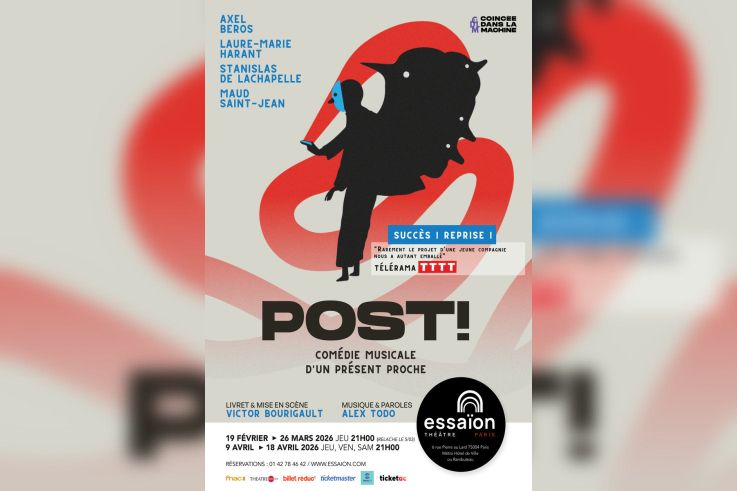 Post ! : Comédie musicale d’un présent proche au Théâtre Essaïon