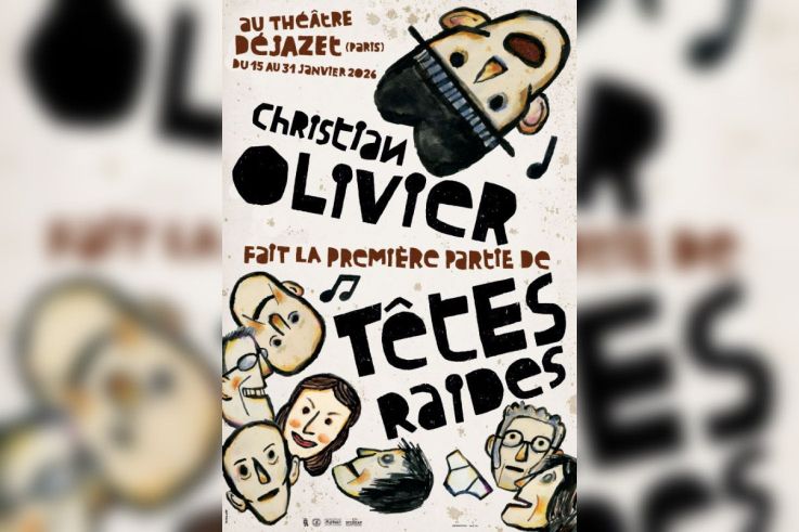 Christian Olivier et Têtes Raides en concert au Théâtre Déjazet
