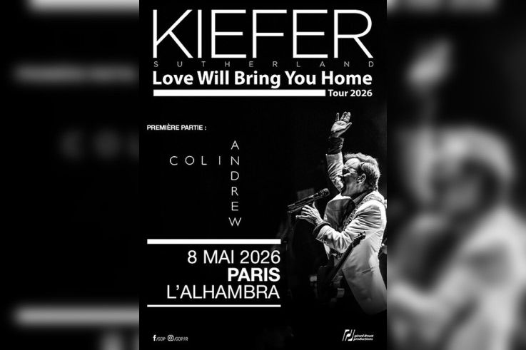 Kiefer Sutherland : concert country-rock à l’Alhambra