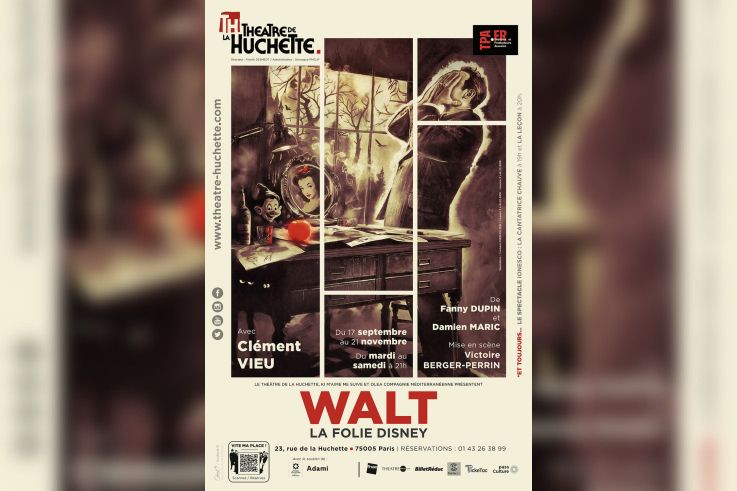Walt, la folie Disney : Blanche-Neige sur scène à la Huchette