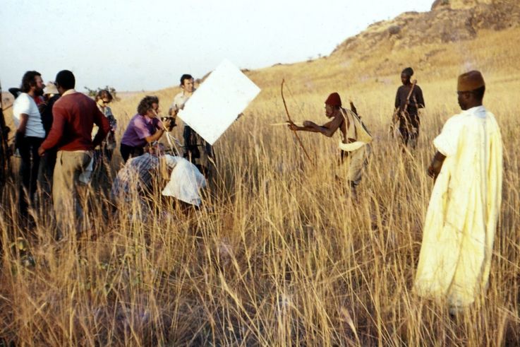 Une équipe de tournage à Mogodé en 1972