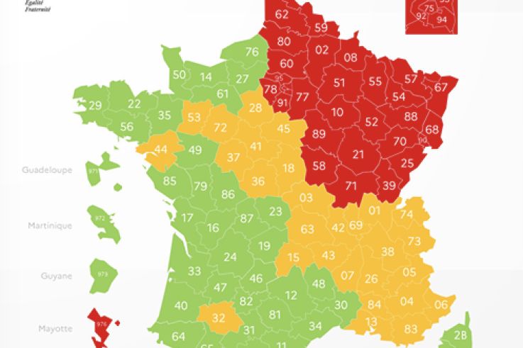 Coronavirus : Le bilan météo Covid, la carte par département du 1er mai