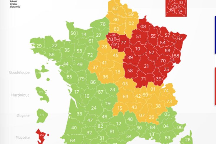 Coronavirus : Carte de France du déconfinement par département le 6 mai 2020