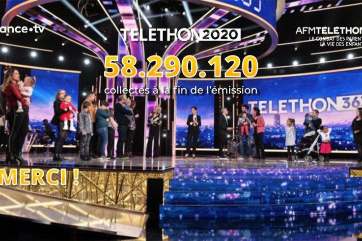 Le Téléthon 2020 digital : des dons en baisse avec 58,29 millions d'euros de promesse