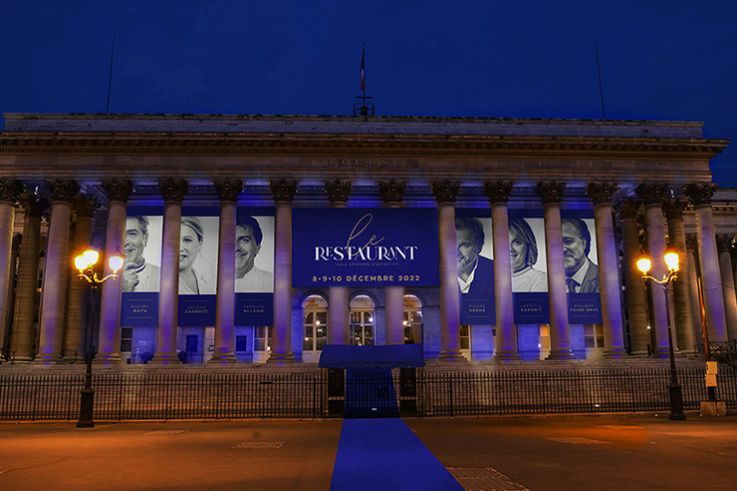 Le restaurant : un diner gastronomique unique réalisé par 6 chefs au Palais Brongniart