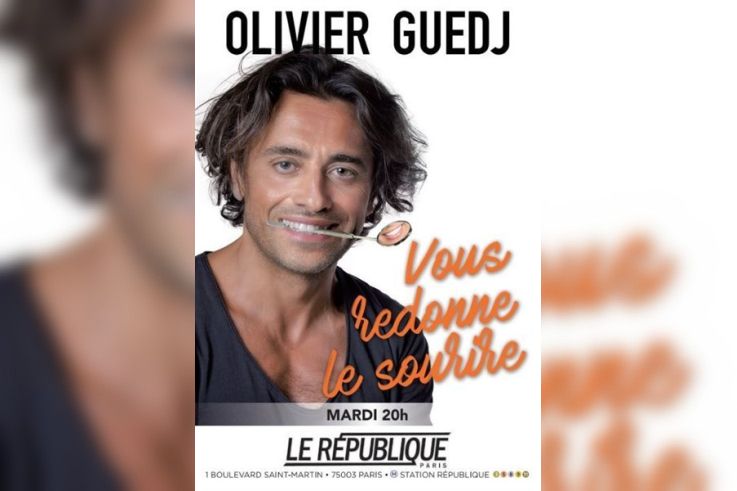 Olivier Guedj vous Redonne le Sourire : spectacle rayonnant à voir le 10 octobre 2023 au Republique-Salle 1, Paris