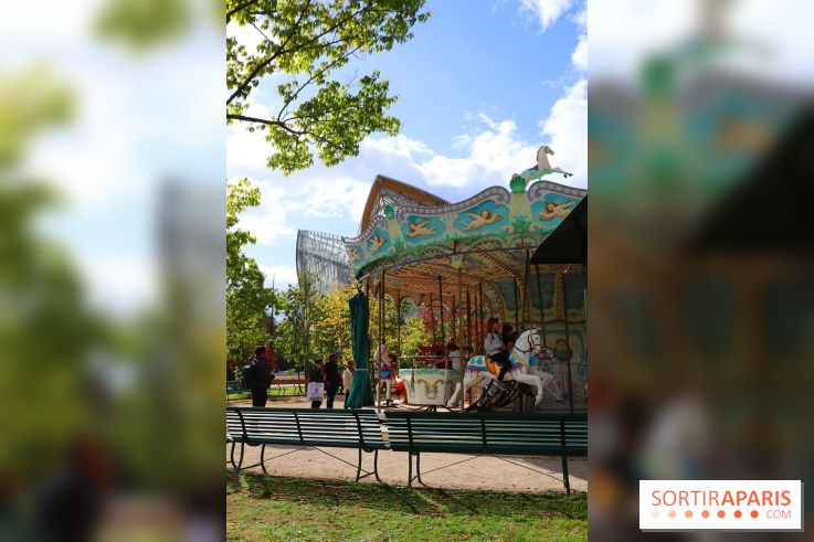 Le Village des Manèges provisoire du Jardin d'Acclimatation