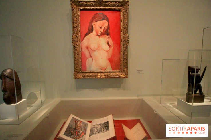 Exposition DADA au Musée de l'Orangerie - au centre, Nu sur fond rouge, Pablo Picasso, 1905