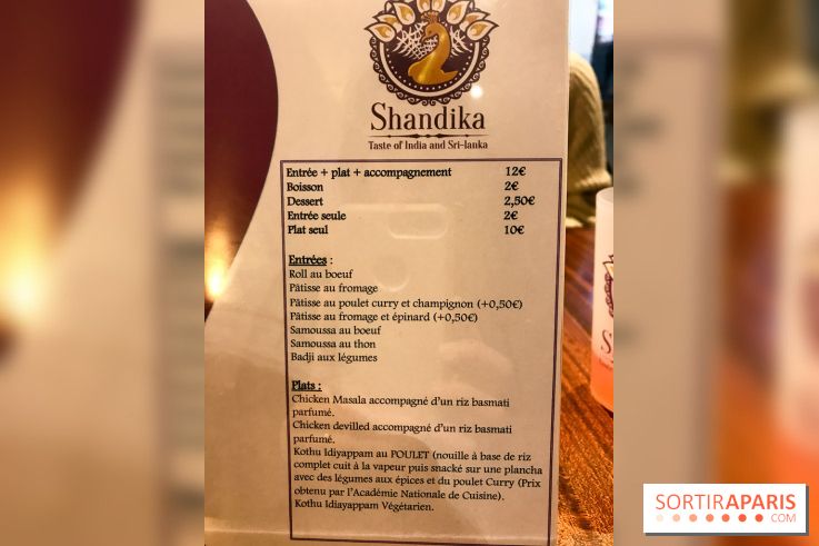Shandika, le resto street food Sri Lankais