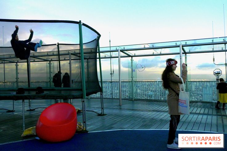 Les trampolines sur la Tour Montparnasse