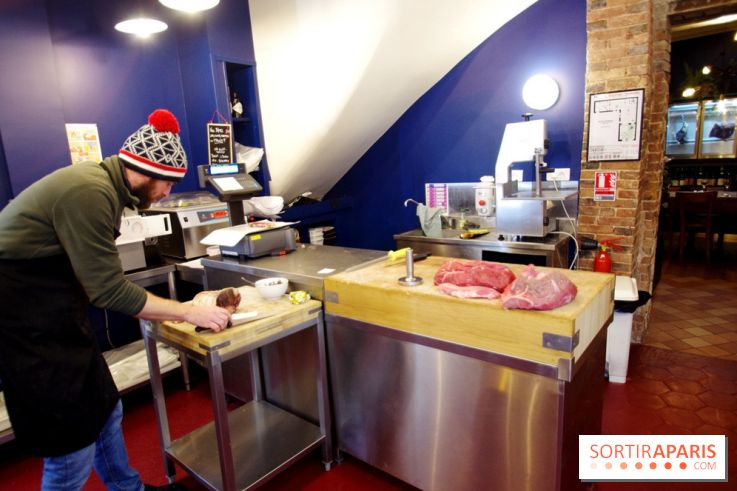 Bidoche : la boucherie qui cache un restaurant à Paris