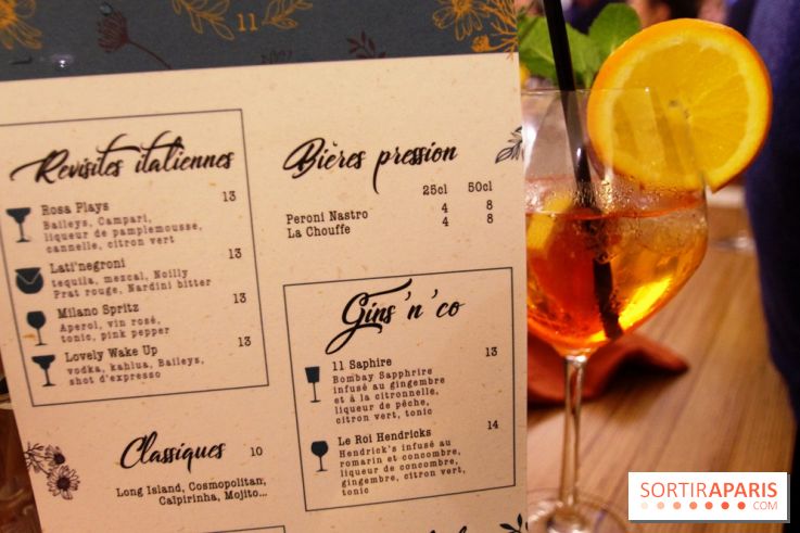 Le Onze à Paris : cocktails bar et aperitivo à l’italienne