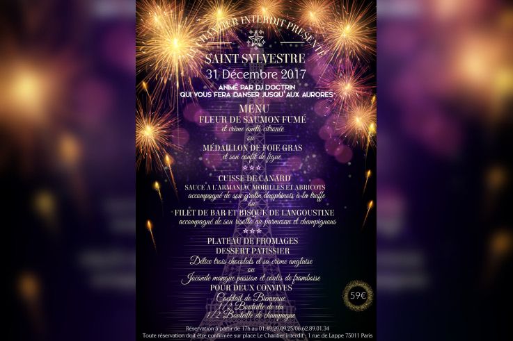 Réveillon 2018 Au Chantier Interdit