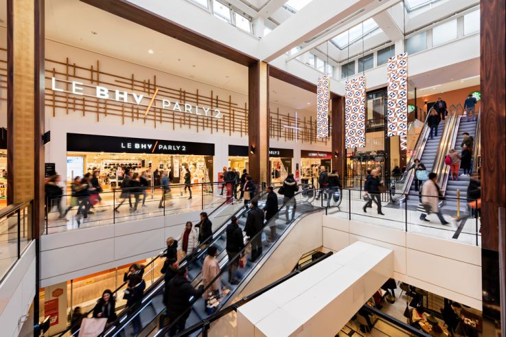 La patinoire écologique sur le toit de Parly 2 