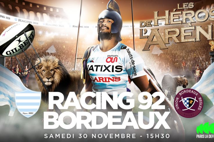 Racing 92 - Bordeaux à Paris La Défense Arena : invitations 