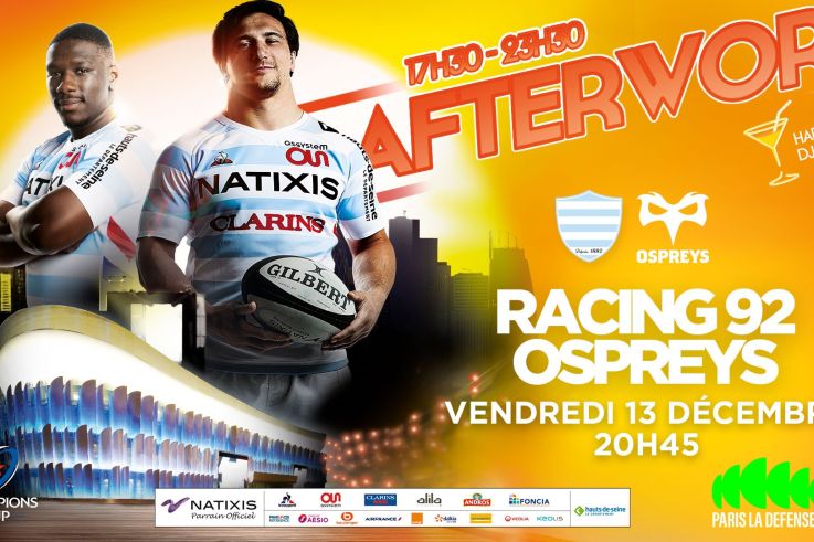 Afterwork géant d'avant match à Paris La Défense Arena 