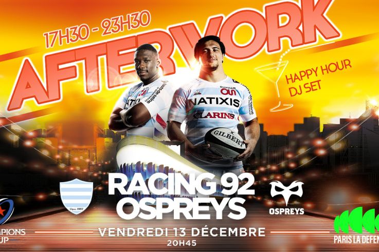Racing 92-Ospreys à Paris La Défense Arena en Champions Cup 