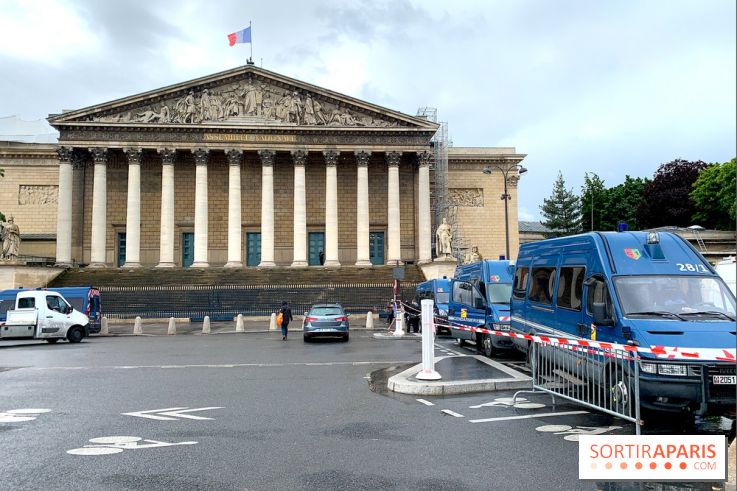 Manifestation des policiers : la "Marche Citoyenne" devant l'Assemblée nationale à Paris