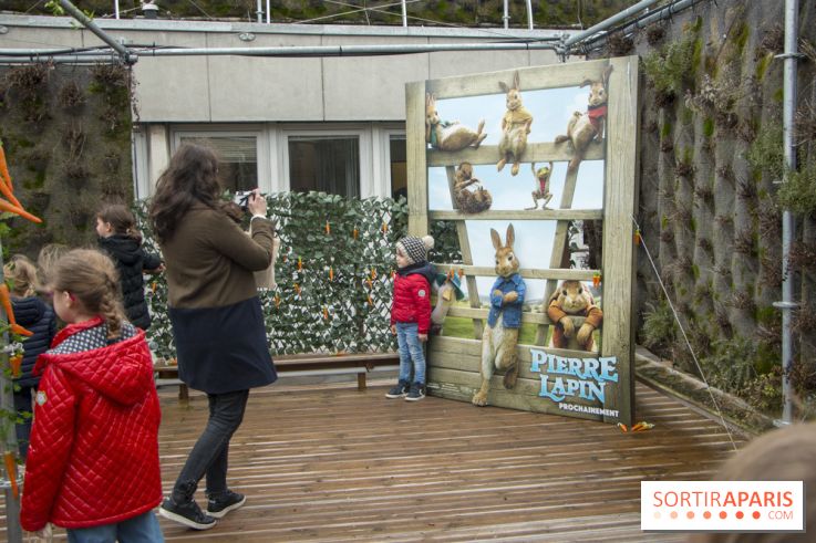 Chasse aux oeufs de Pâques Pierre Lapin au BHV Marais : les photos