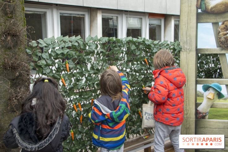 Chasse aux oeufs de Pâques Pierre Lapin au BHV Marais : les photos