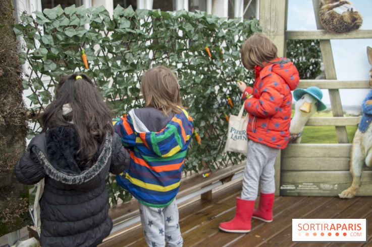 Chasse aux oeufs de Pâques Pierre Lapin au BHV Marais : les photos