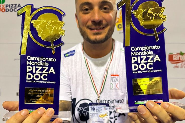 Peppe Cutraro sacré Champion d’Europe, ses restaurants Meilleure Enseigne de Pizzeria Mondiale 2024