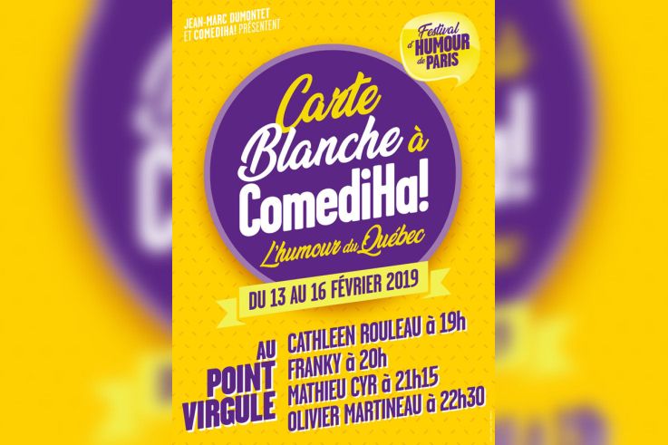 Carte Blanche à l’humour québécois au Point Virgule