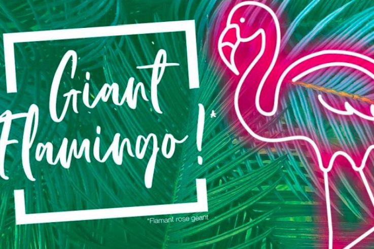 Un flamant rose géant débarque à Vill’Up