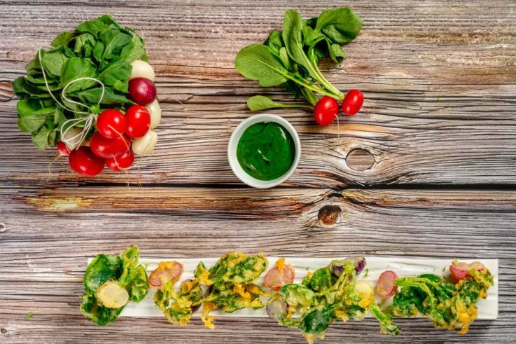 La recette de tempura de radis de Guillaume Goupil, chef du restaurant 1* Le Baudelaire